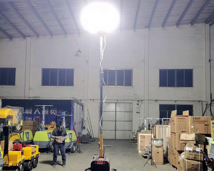 7米、9米手推式 拖車式移動照明燈車安裝使用方法