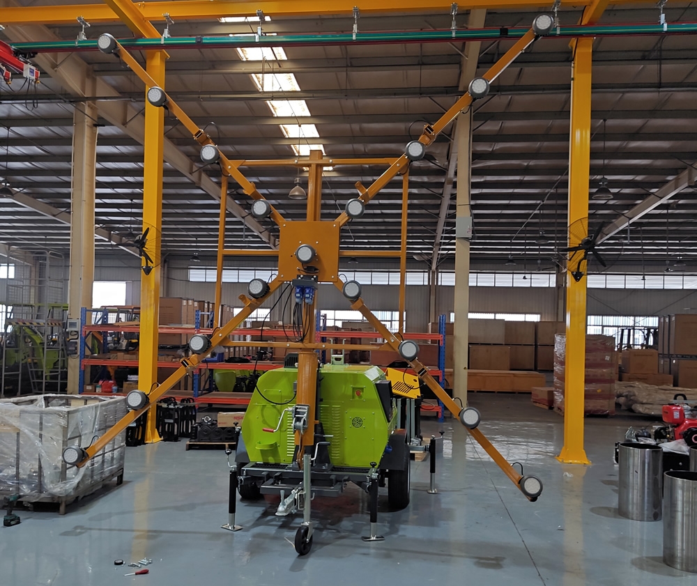 拖車式移動照明車 機場跑道關(guān)閉預(yù)警標(biāo)志燈塔4TN4000B